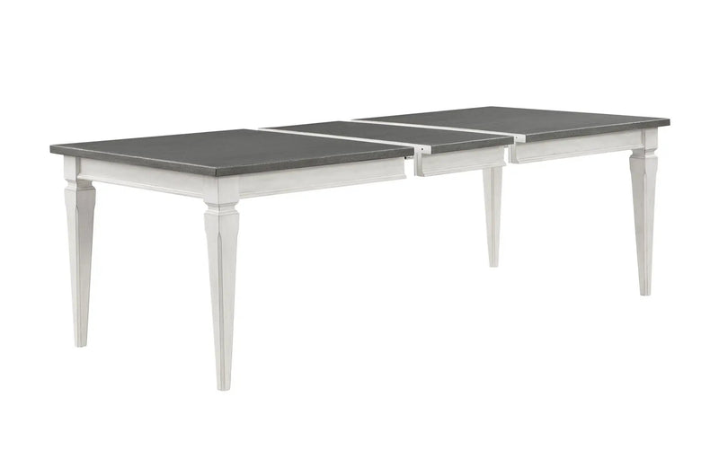 Katia - Dining Table With Leaf - Gray / White by Unique Piece Furniture