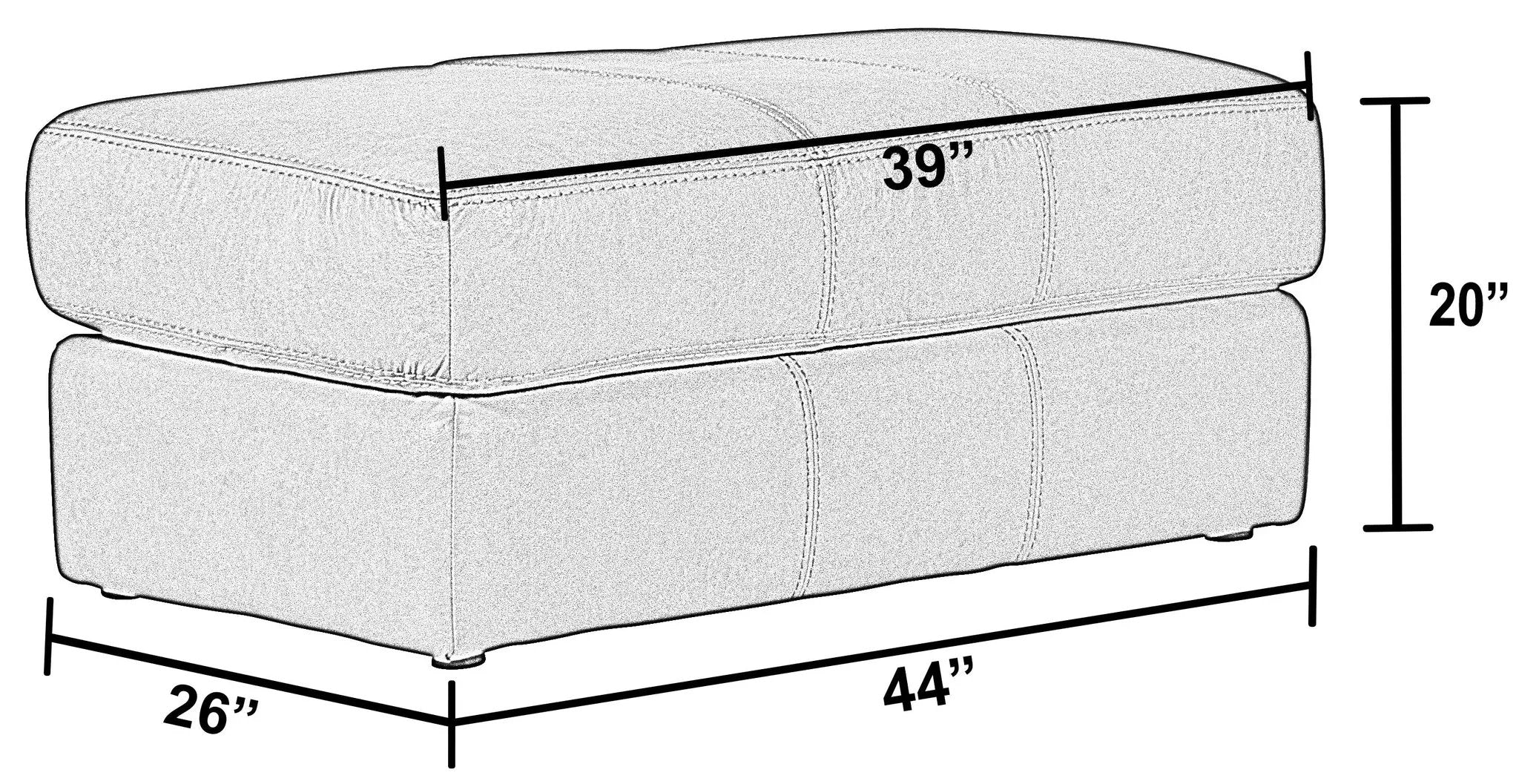 Prato - Ottoman by Unique Piece Furniture