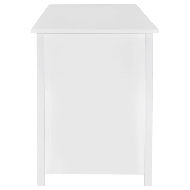Dylan 60-inch 4-drawer Lift Top Office Desk White High Gloss by Unique Piece Furniture
