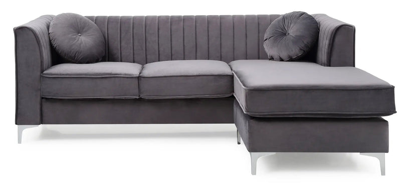 Delray - Micro Suede Sofa Chaise by HouseOfZazla