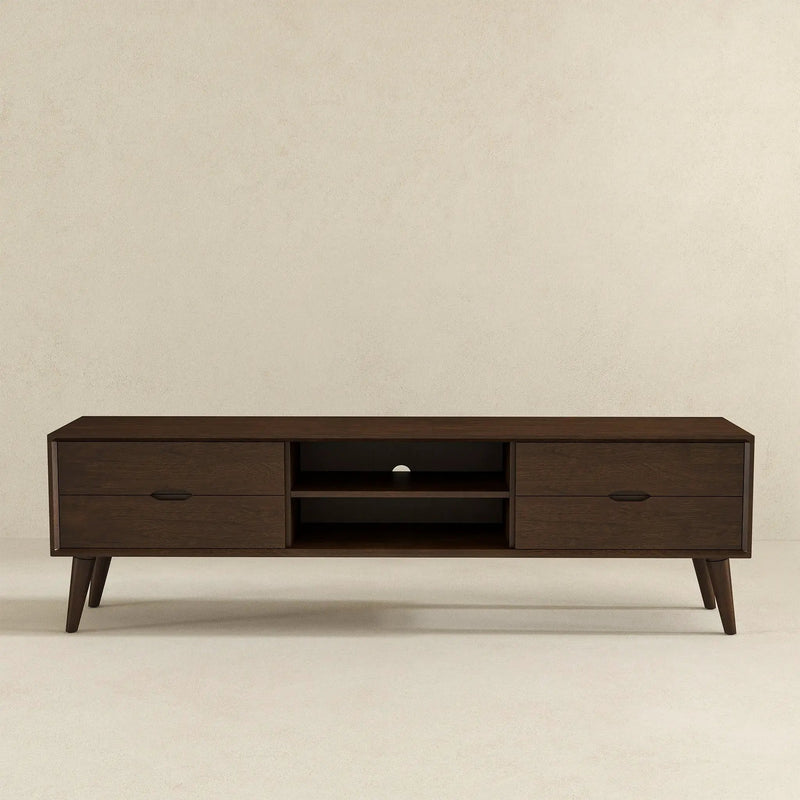 Adrian - TV Stand - Walnut Brown by HouseOfZazla
