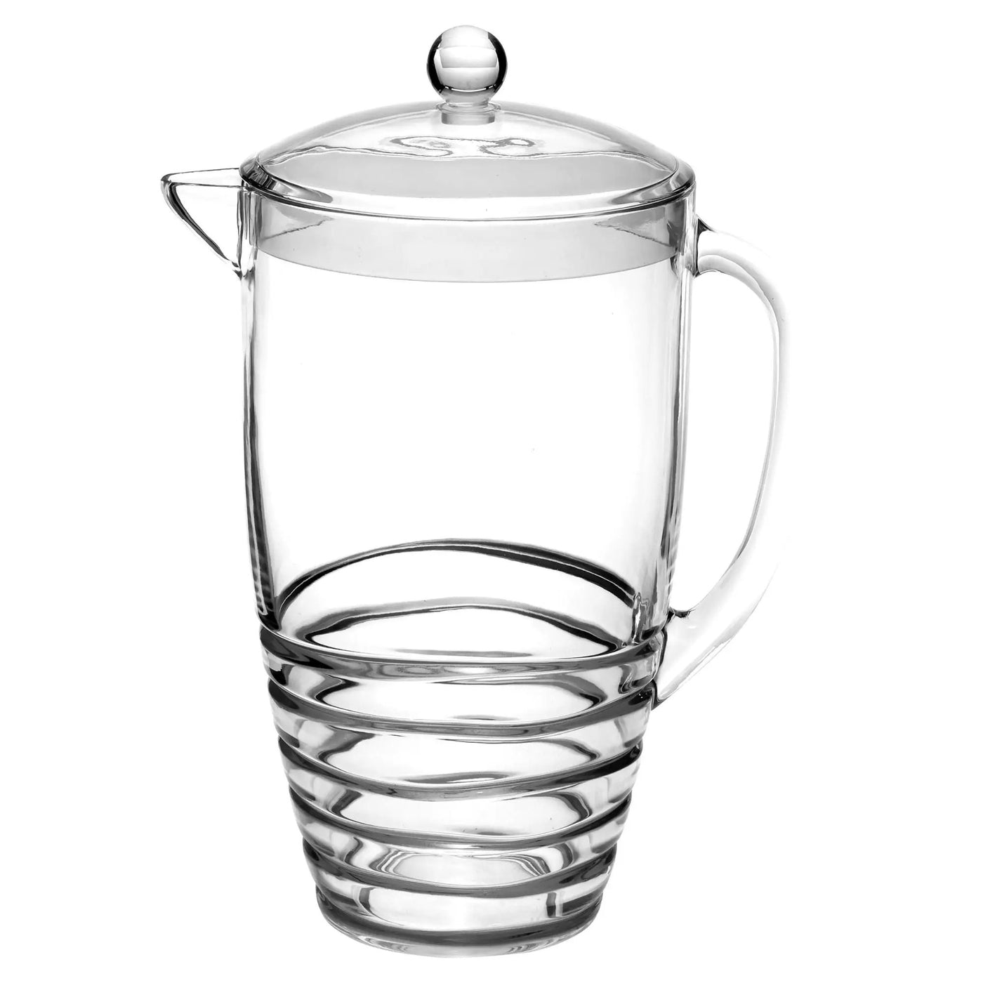 Swirl Unbreakable Plastic Water Pitcher With Lid And Spout by HouseOfZazla