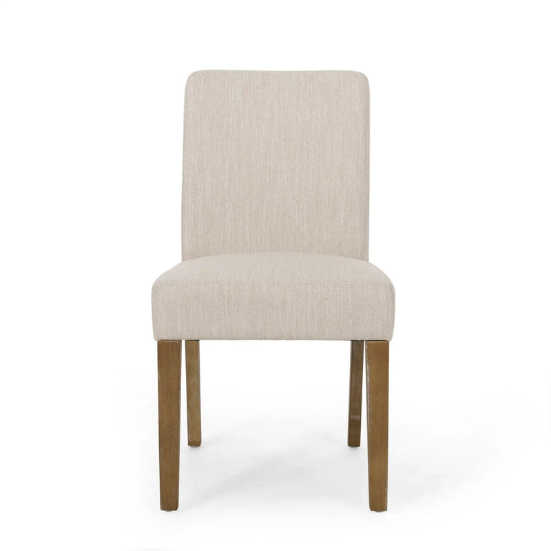 Contemporary Dining Chair with Upholstered Seating and Tapered Legs by HouseOfZazla