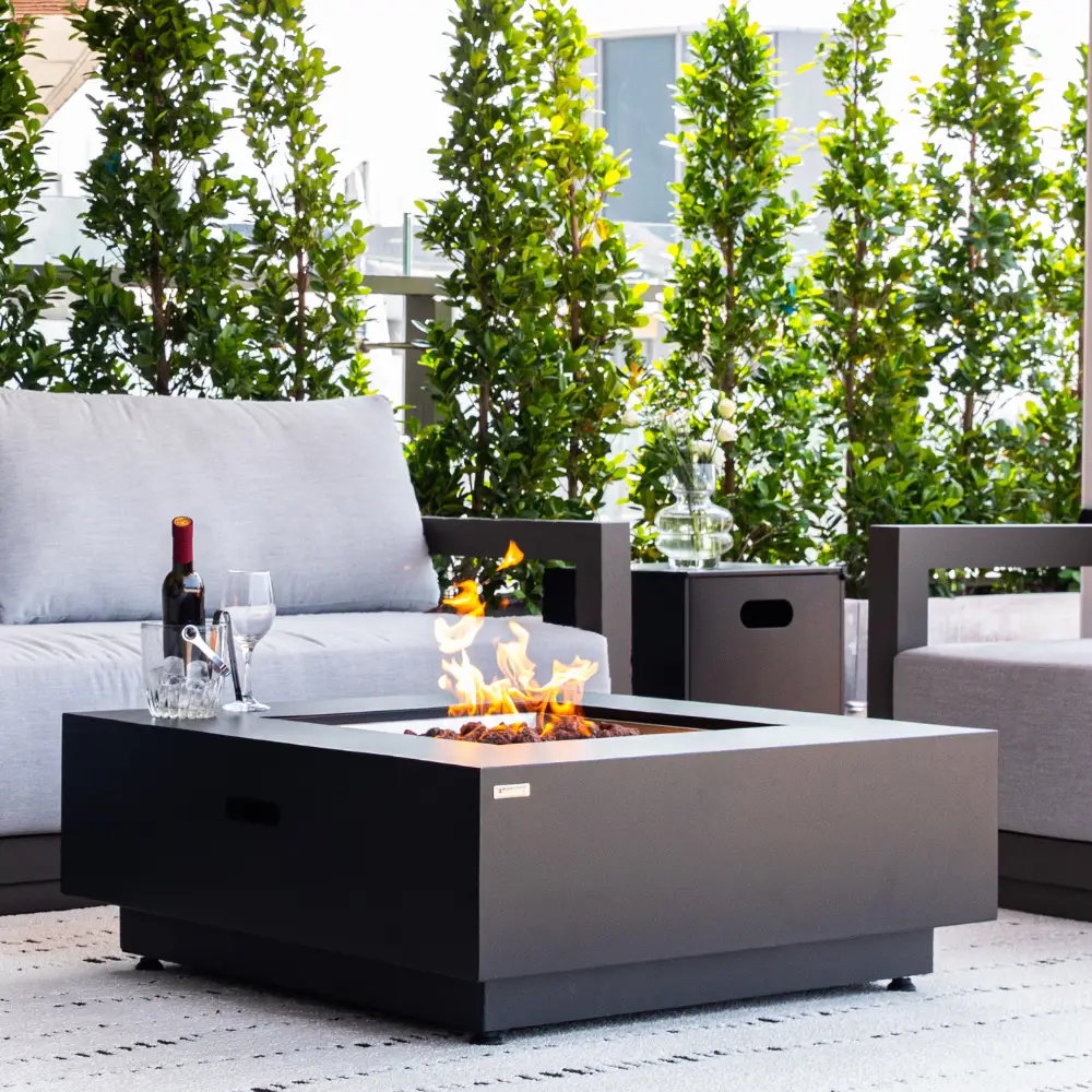 Propane Fire Pit Table Outdoor 50,000 BTU Firepits for Outside CSA Certified by EnvelorHome