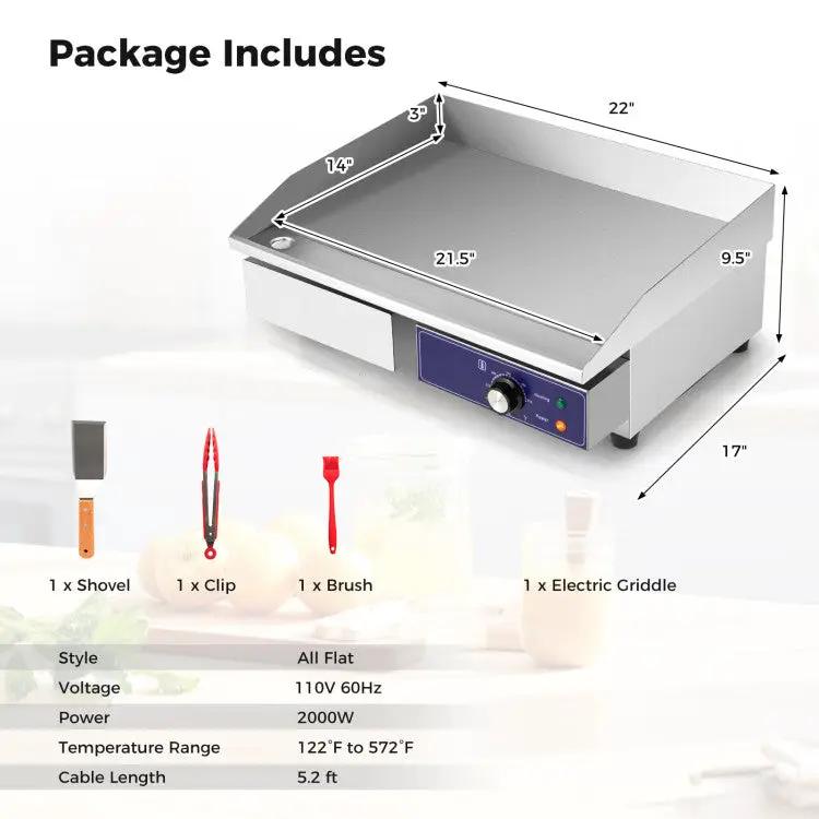 Electric Griddle Commercial Countertop Grill by DirectDeals