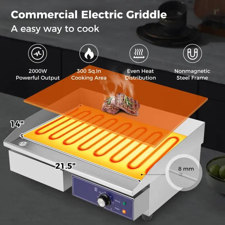 Electric Griddle Commercial Countertop Grill by DirectDeals