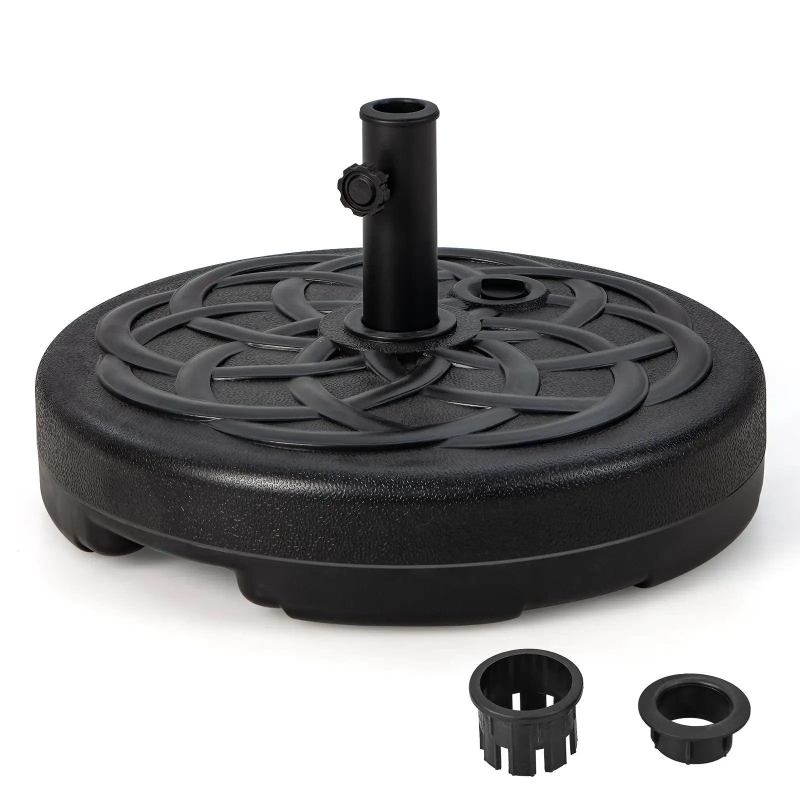 22 Inch Fillable Heavy-Duty Round Patio Umbrella Base Stand by DirectDeals