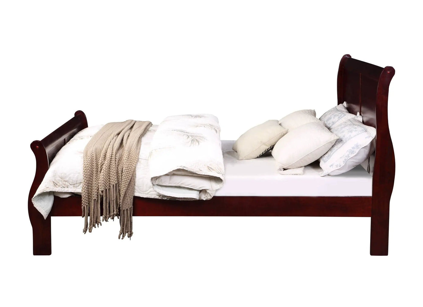 Louis Philippe Sleigh Style Bed by HouseOfZazla