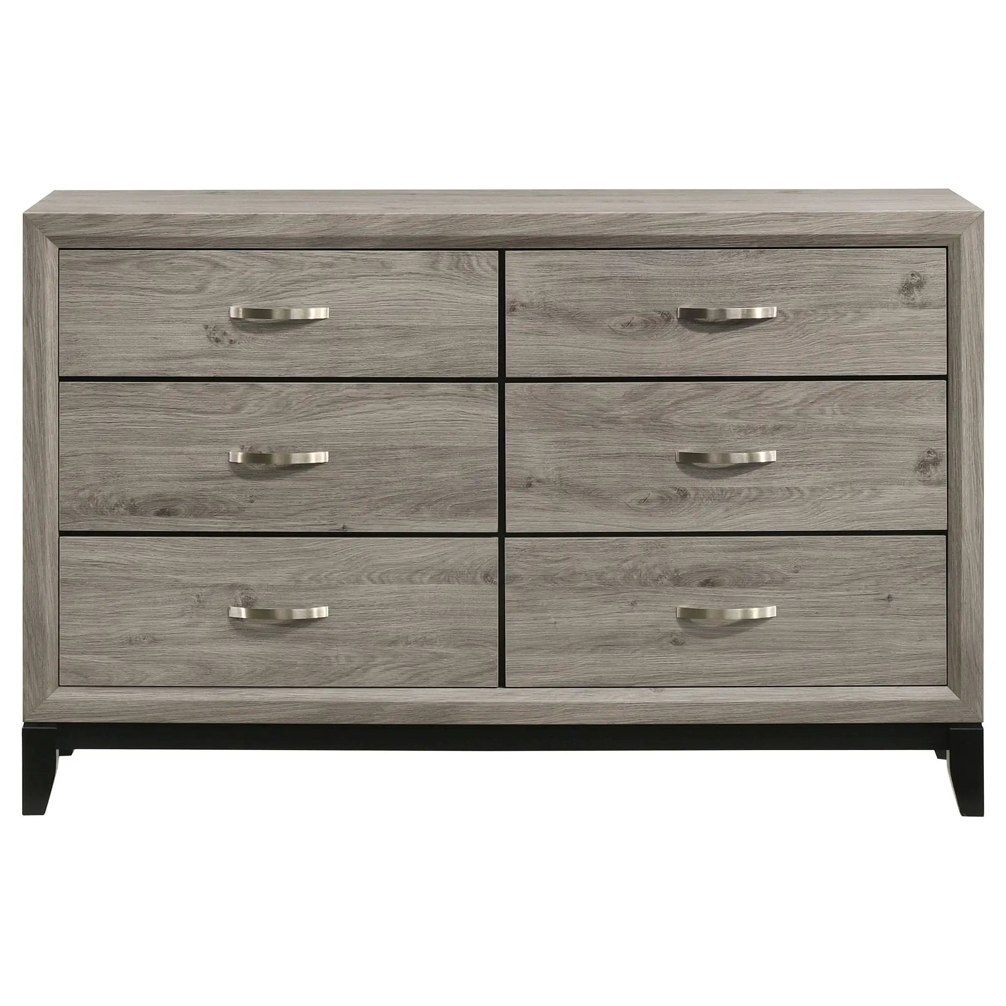 Watson 6-drawer Bedroom Dresser Cabinet Light Taupe by Unique Piece Furniture