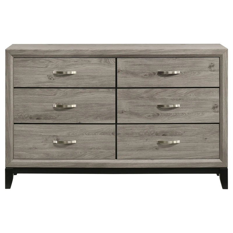 Watson 6-drawer Bedroom Dresser Cabinet Light Taupe by Unique Piece Furniture