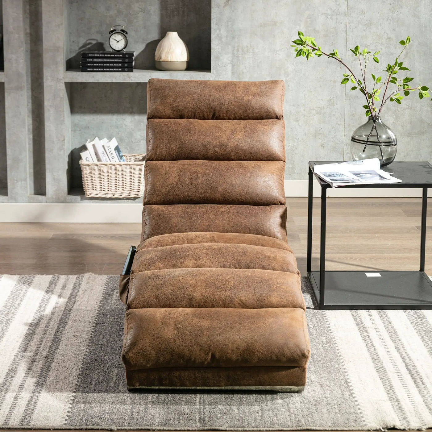 Massage Chaise Lounge Indoor With Remote Control, Ergonomic Electric Massage Lounger by Unique Piece Furniture