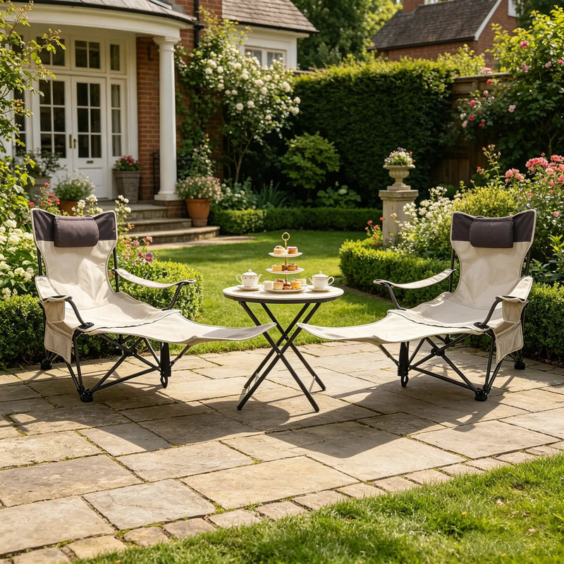2PCS Outdoor Camping Chairs by HouseOfZazla