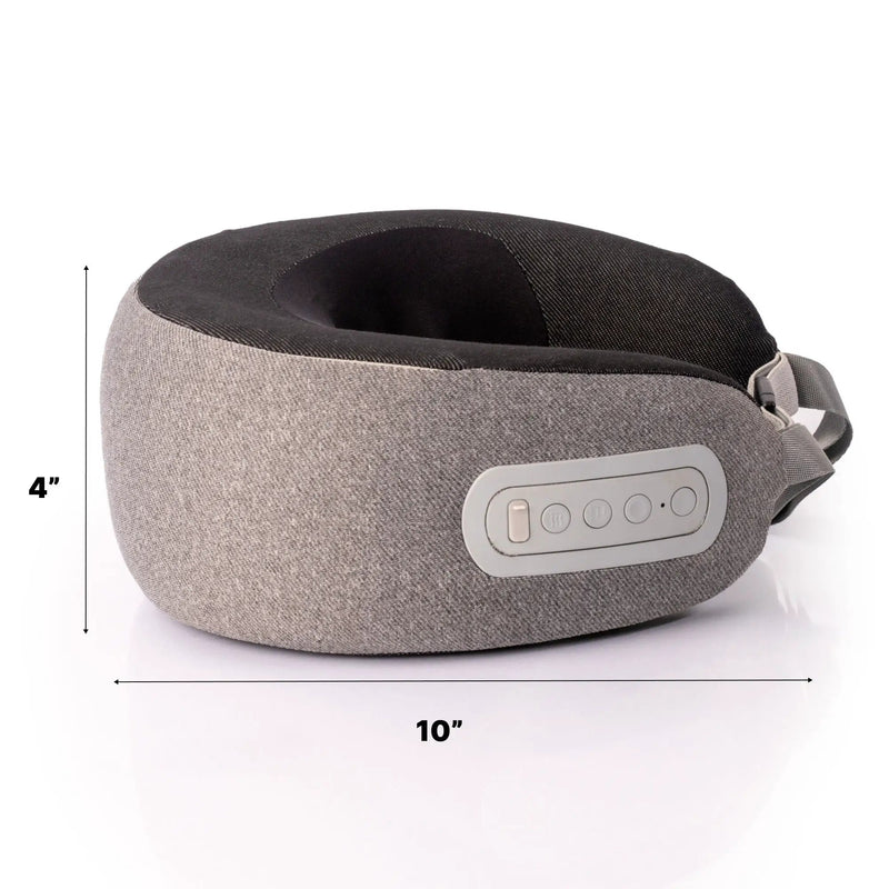 Shiatsu Neck Massage Pillow with Infrared Heat Therapy Foam - Gray by HouseOfZazla