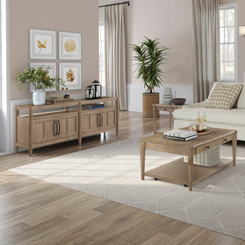 Entertainment Console with Storage - Sand Finish, photo 4 of 7