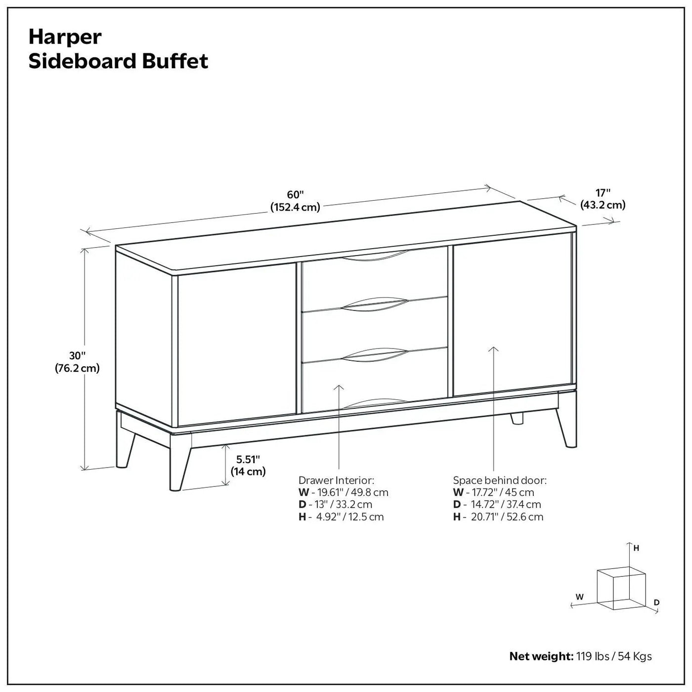 Harper - Sideboard Buffet by HouseOfZazla