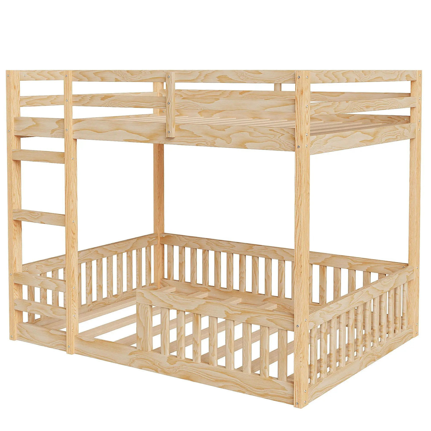 Stylish Bunk Bed With Ladder And Guardrails by HouseOfZazla