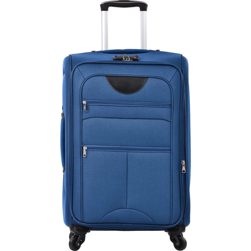 Softside Luggage Expandable 3 Piece Set Suitcase Upright Spinner Softshell Lightweight Luggage Travel Set by HouseOfZazla