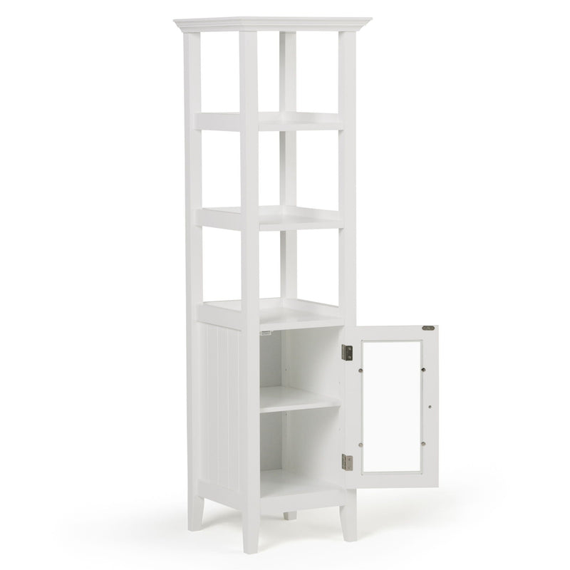 Acadian - Bath Storage Tower - Pure White by HouseOfZazla