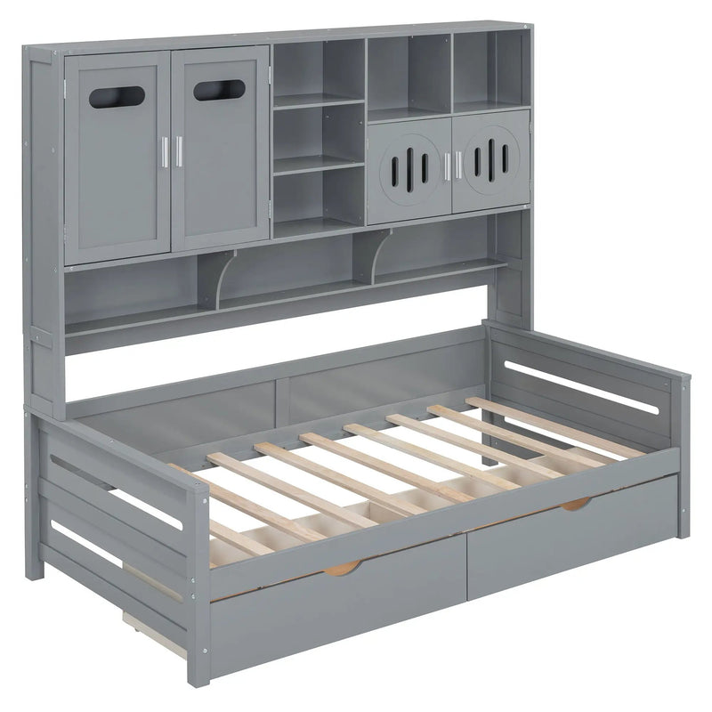 Daybed With All-In-One Cabinet And Shelf by Unique Piece Furniture