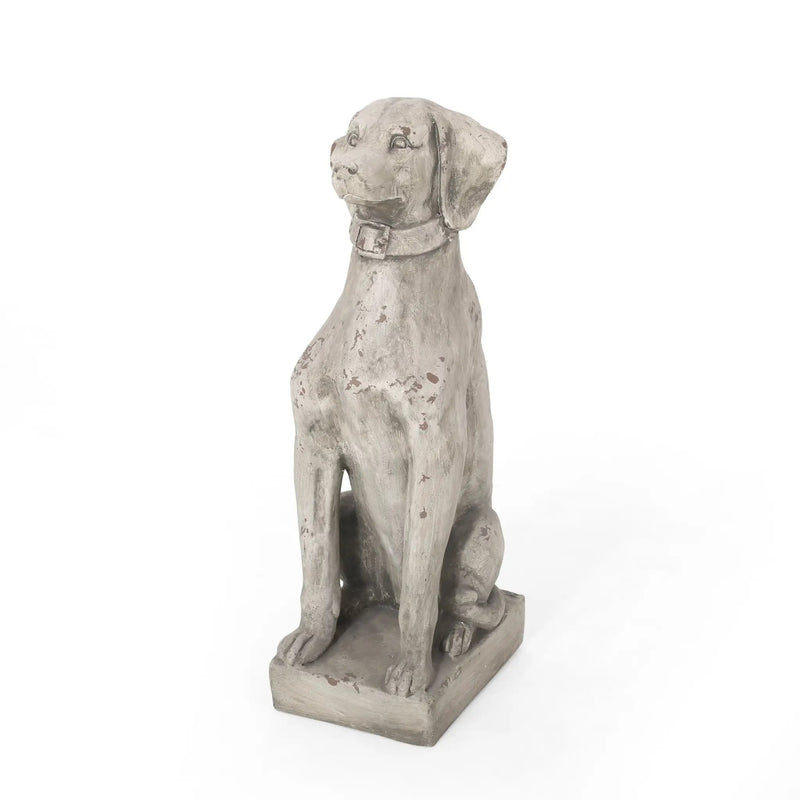 MGO Dog Decor Outdoor Dog Statue, Antique by HouseOfZazla