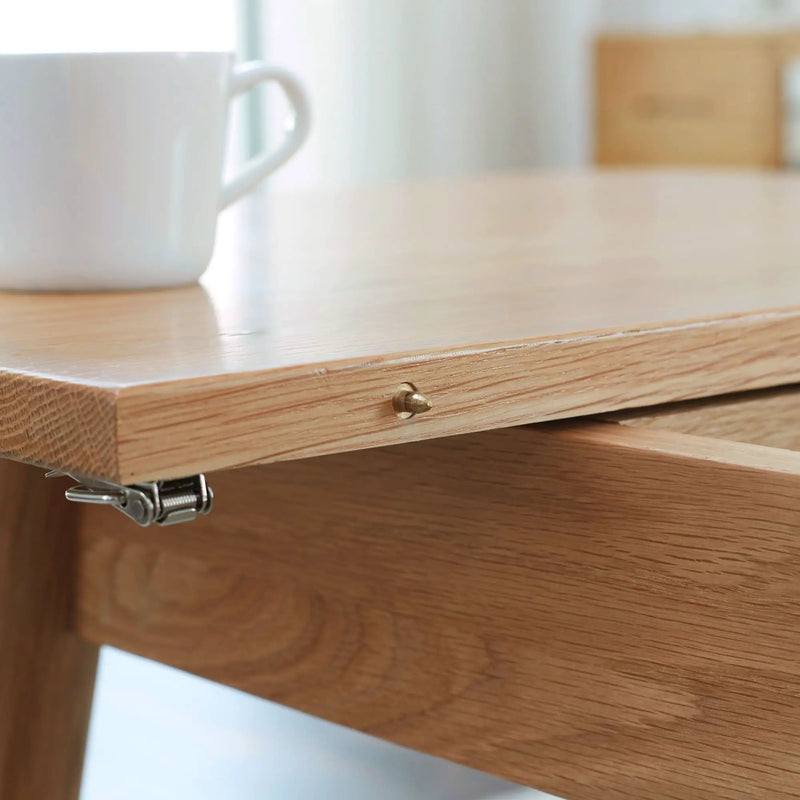 Round Corner Diagonal Leg Telescopic Table For 6 - 8 People To Meet Dining Table by Unique Piece Furniture