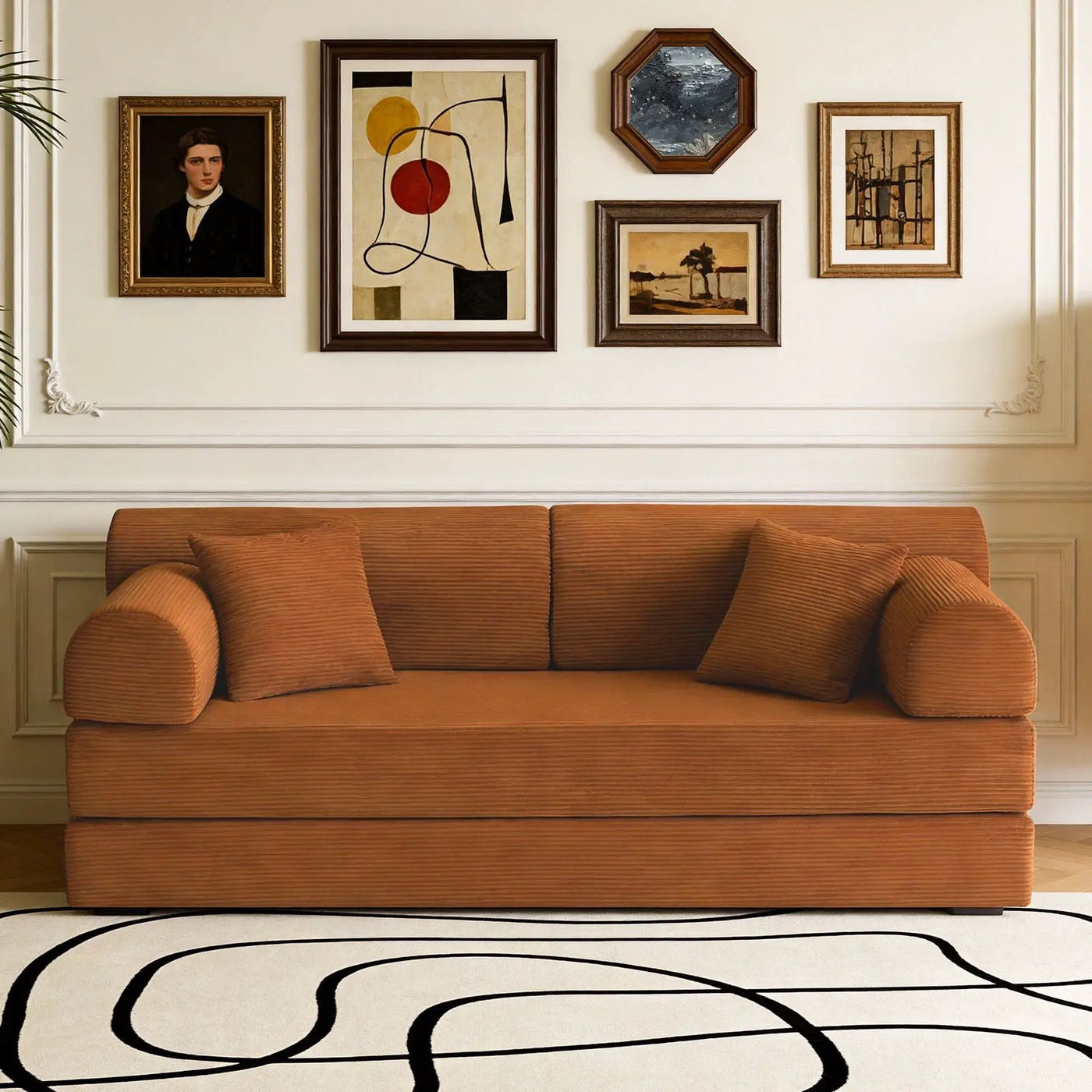 Convertible Sleeper Sofa Bed, Floor Lounge Couch For Living Room by HouseOfZazla