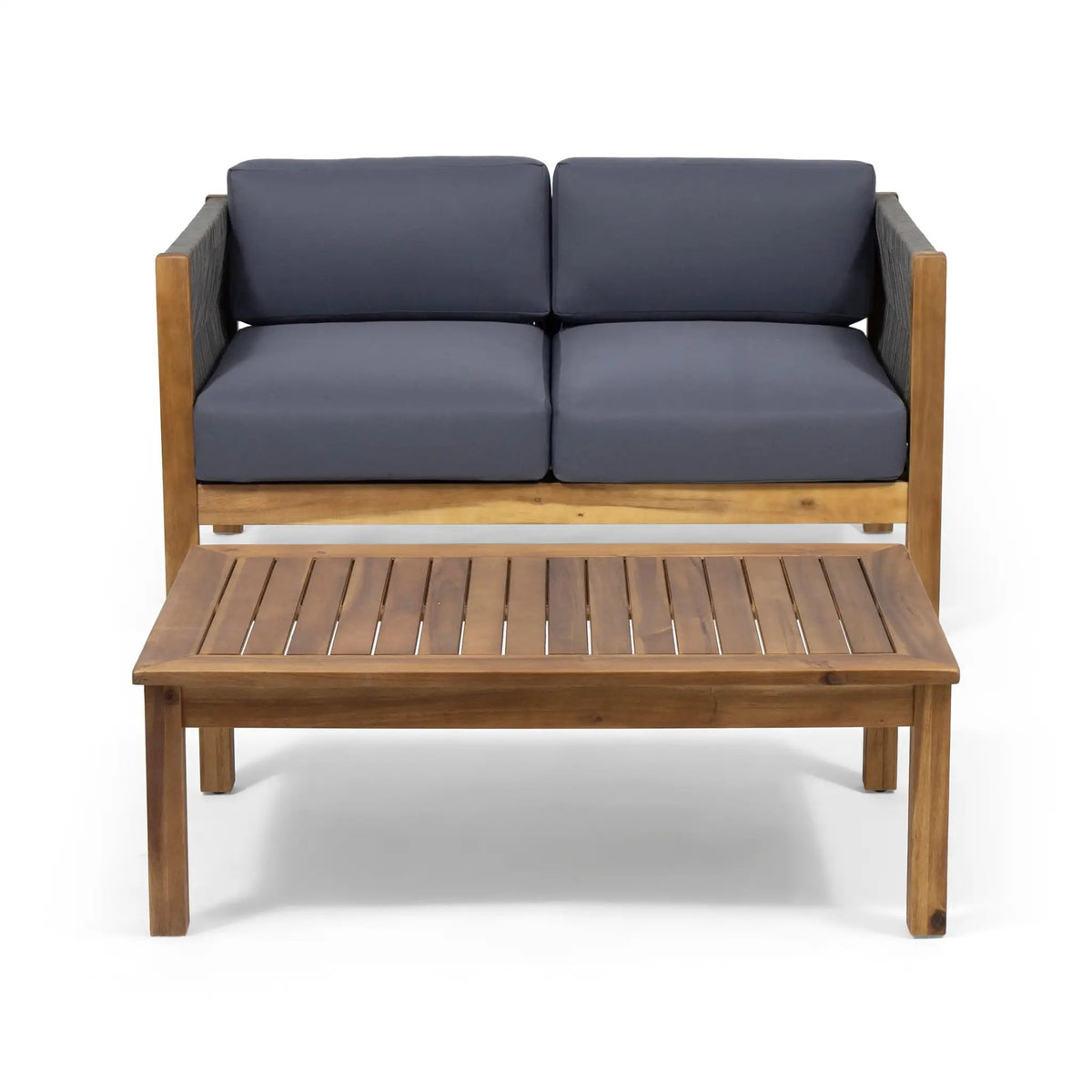 Patio Loveseat and Coffee Table Set by HouseOfZazla