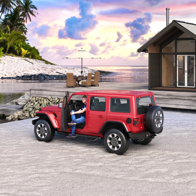 Two Stairs Running Boards Side Steps for Jeep Wrangler JK by HouseOfZazla