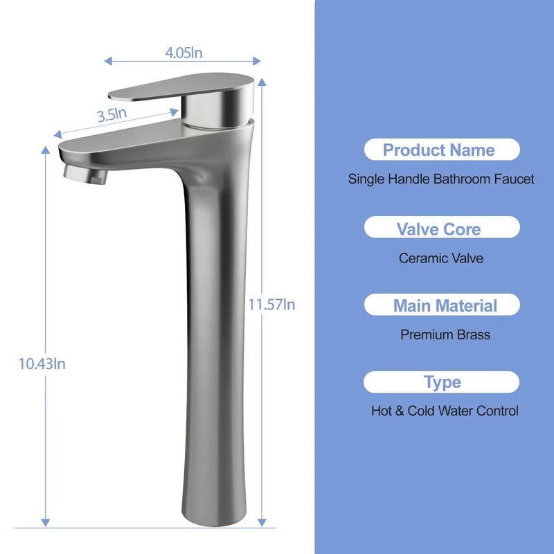Single Handle Vessel Sink Faucet by HouseOfZazla