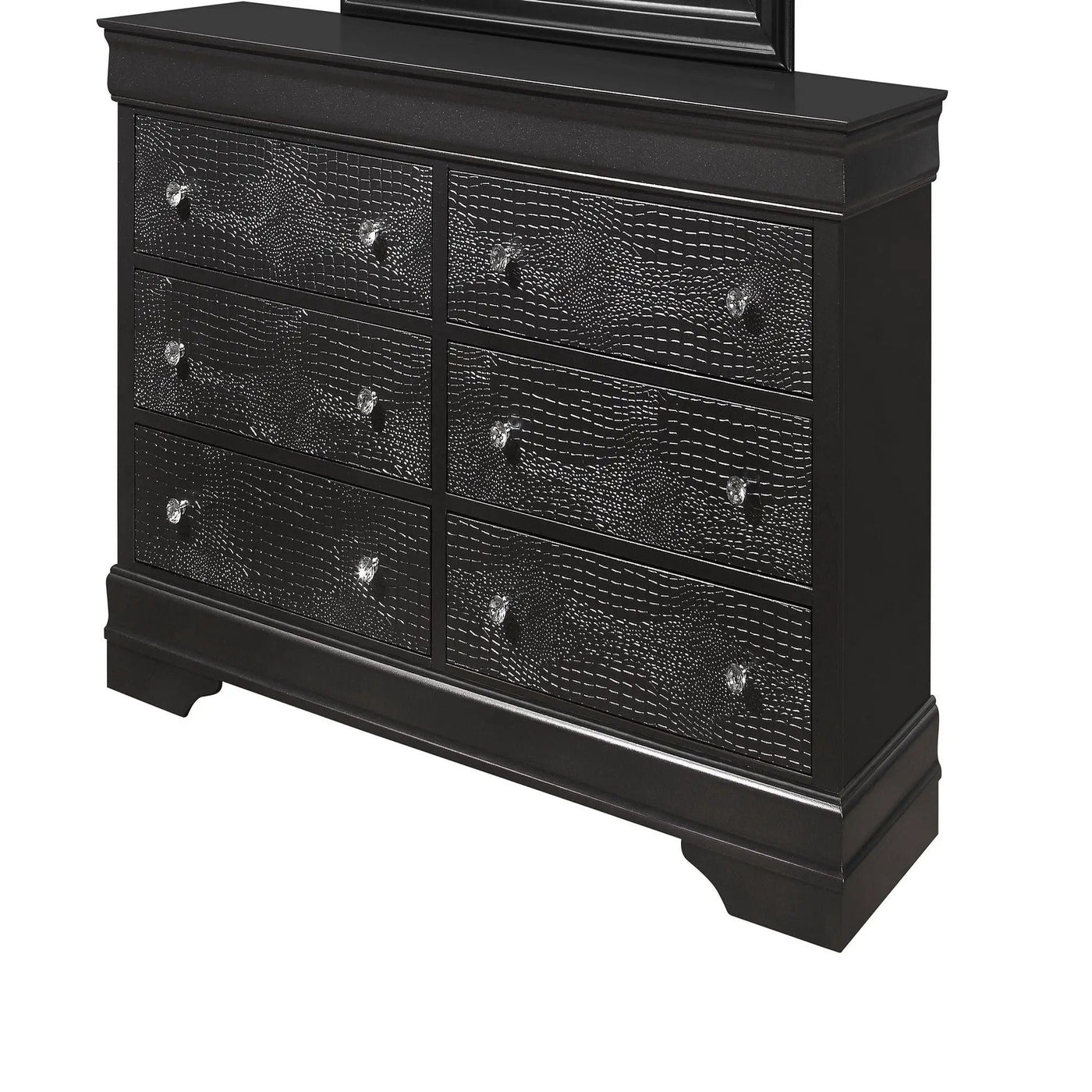 Shaker - Crocodile Metallic Dresser by Unique Piece Furniture