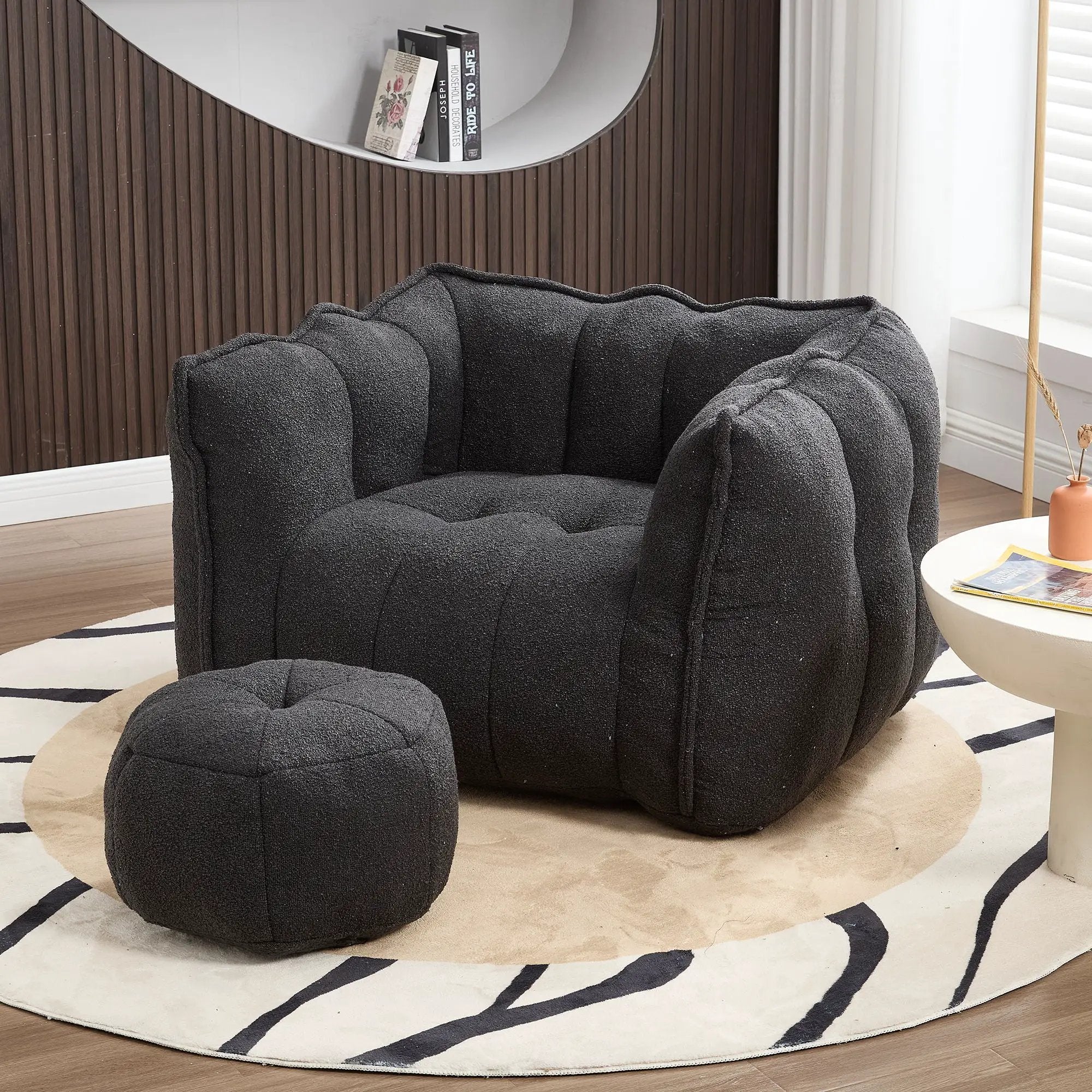 Soft Bean Bag Chair With High Resilient Foam by HouseOfZazla
