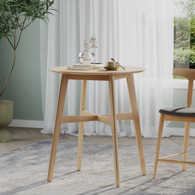 Wood Counter Height Round Dining Table by HouseOfZazla