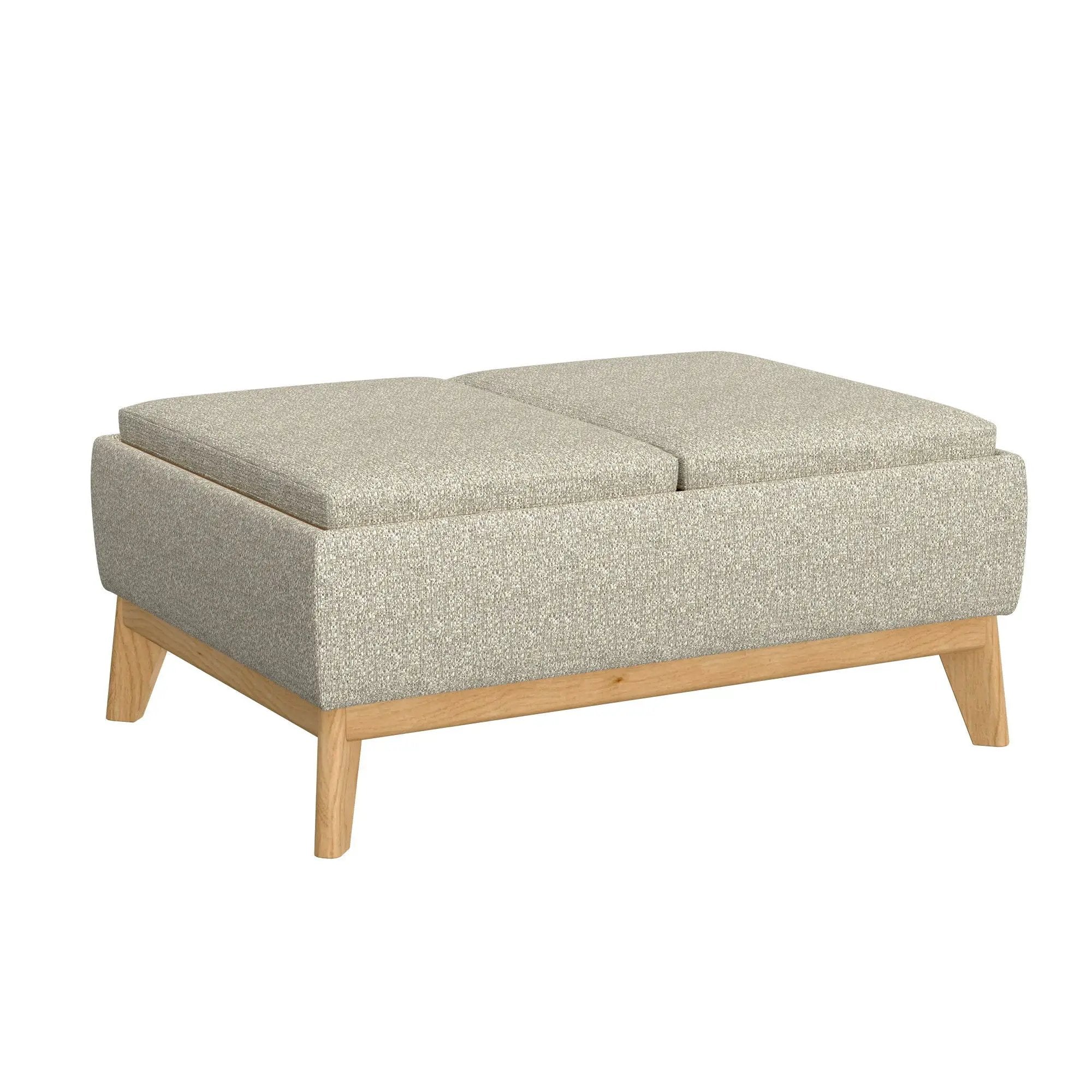 Reversible Tray Ottoman - Tan by HouseOfZazla