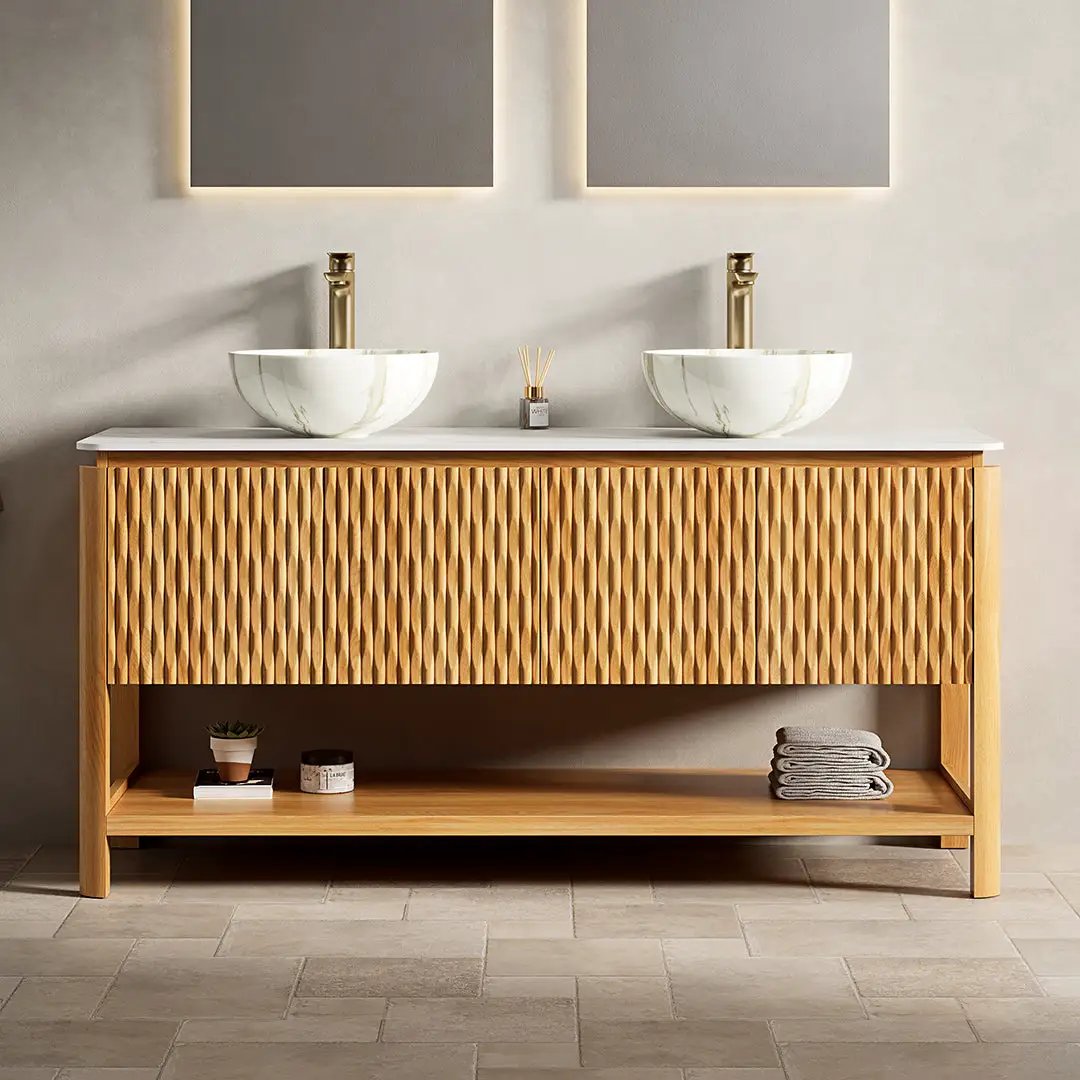 Sharma 60" Bathroom Vanity & Sinks by HouseOfZazla