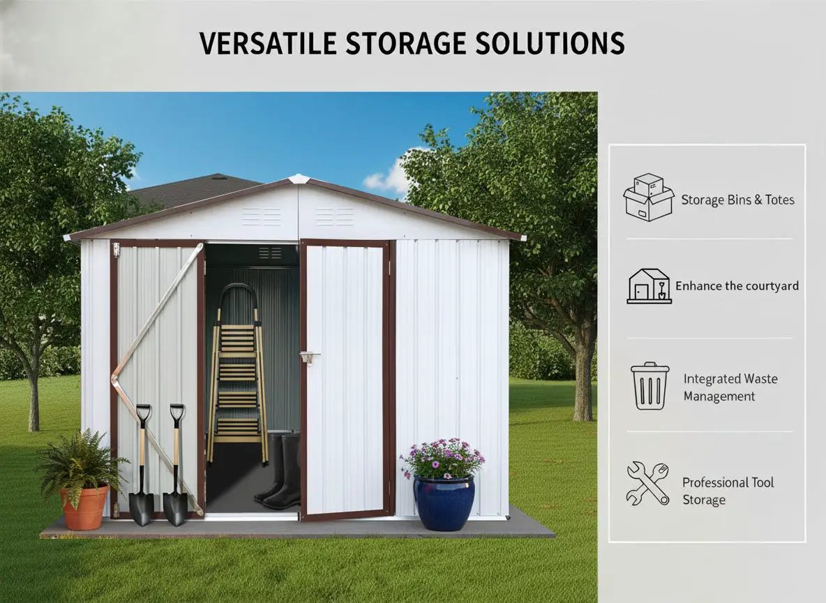 10' x 8' Garden Sheds Outdoor Storage Sheds by HouseOfZazla