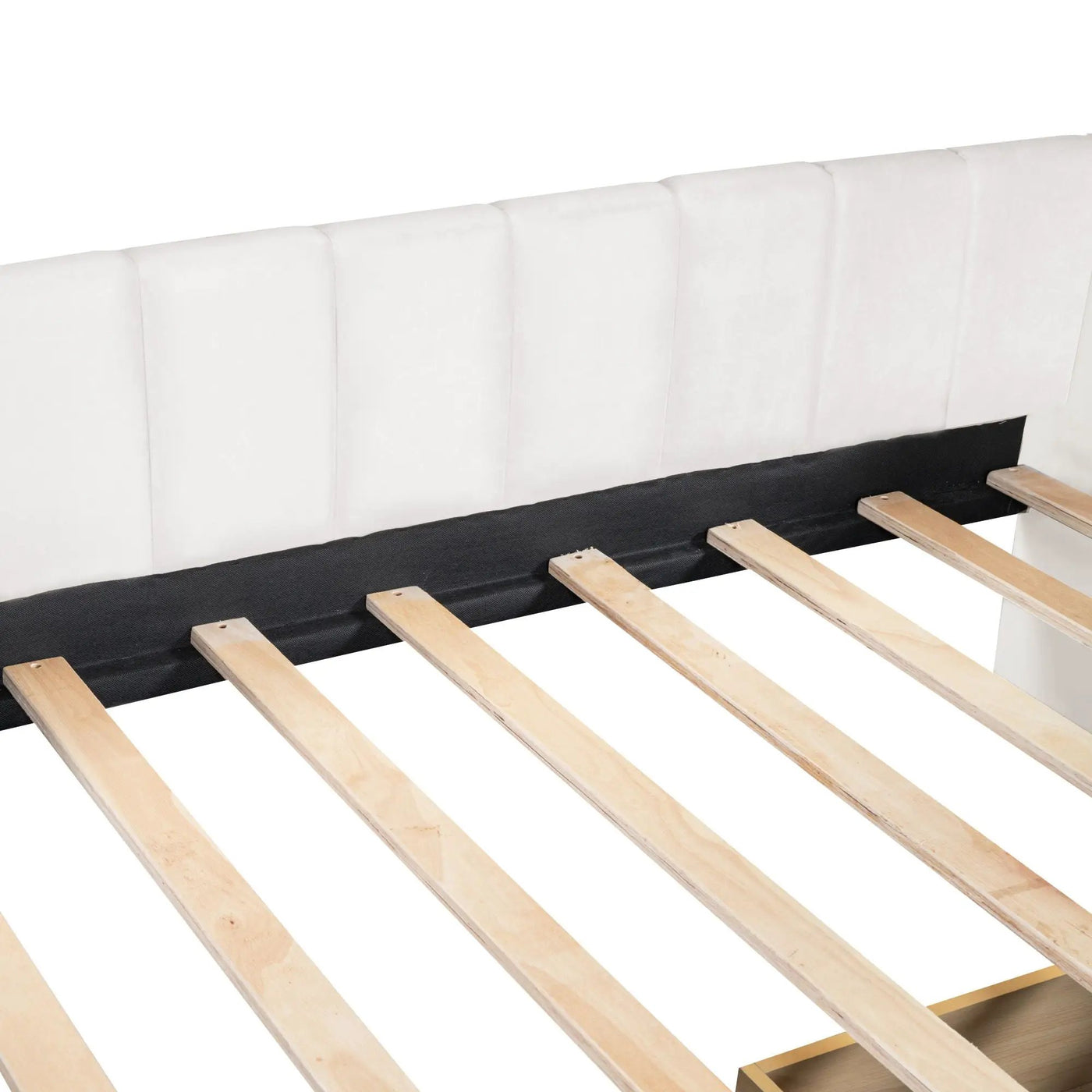 Upholstered Daybed With Ergonomic Design Backrest by HouseOfZazla