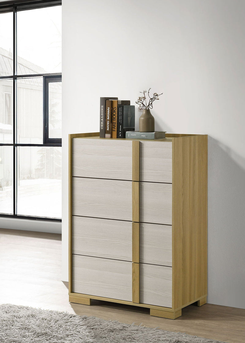Hyland 4-drawer Chest of Drawers Natural by Unique Piece Furniture