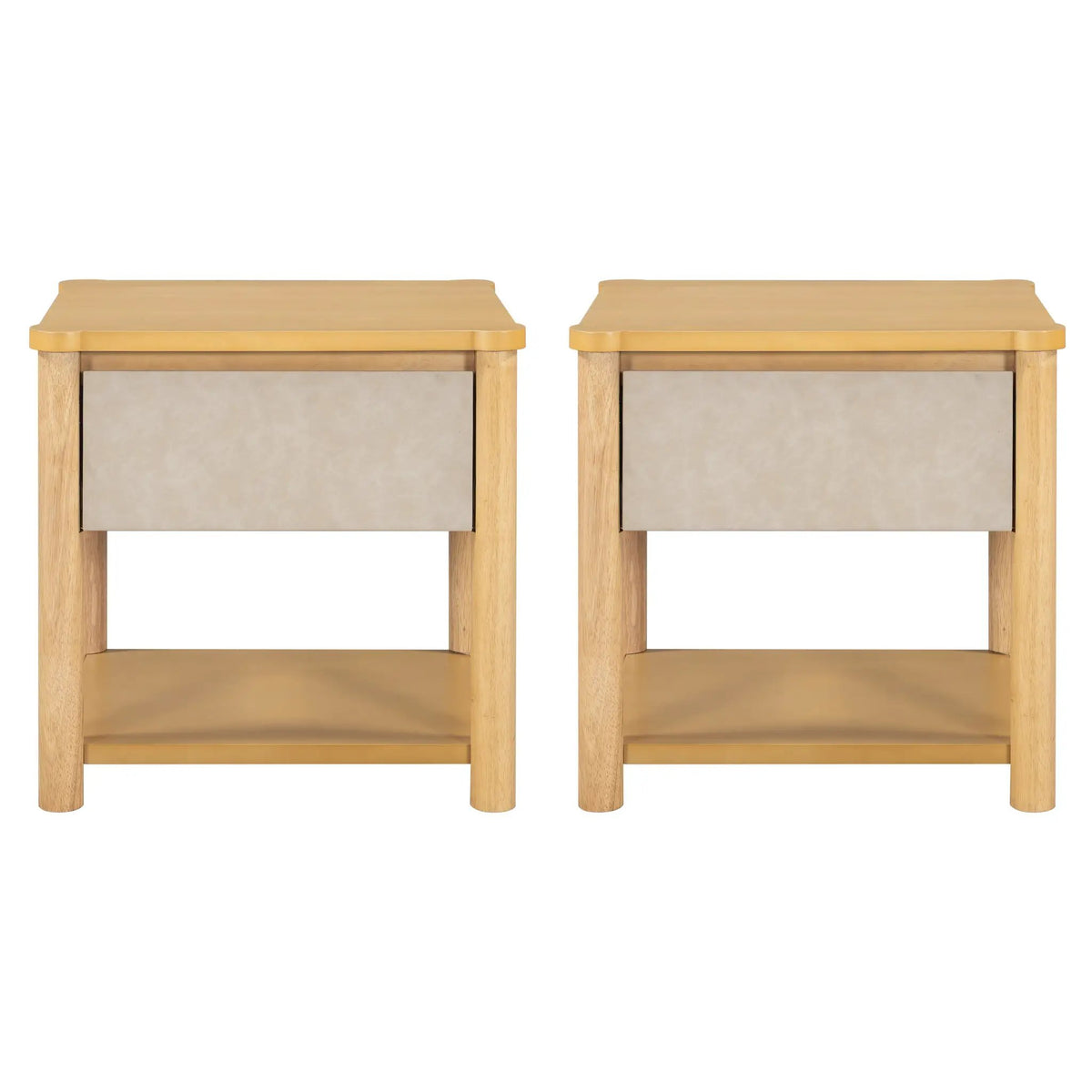 Wood Nightstand Set of 2 by HouseOfZazla