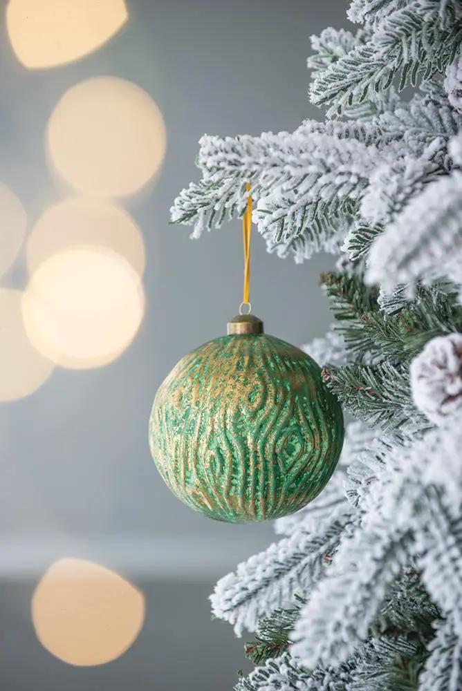 Christmas Ball Glass Decorative Hanging Ball Christmas Tree Ornaments For Holiday Party Decorations by HouseOfZazla
