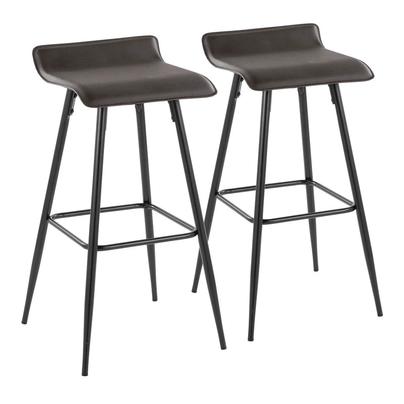 Ale - Contemporary Fixed-Height Bar Stool (Set of 2) by Unique Piece Furniture
