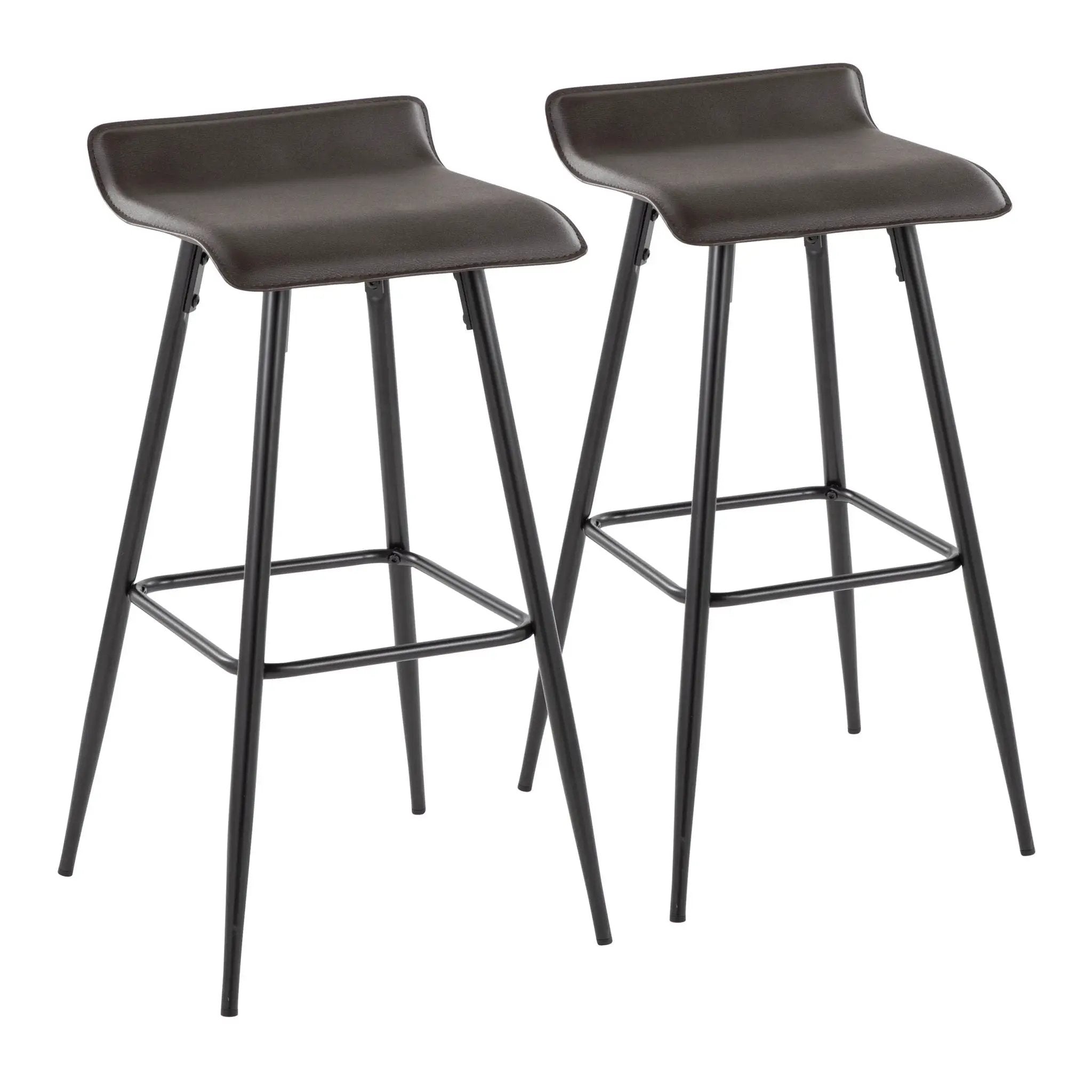 Ale - Contemporary Fixed-Height Bar Stool (Set of 2) by HouseOfZazla