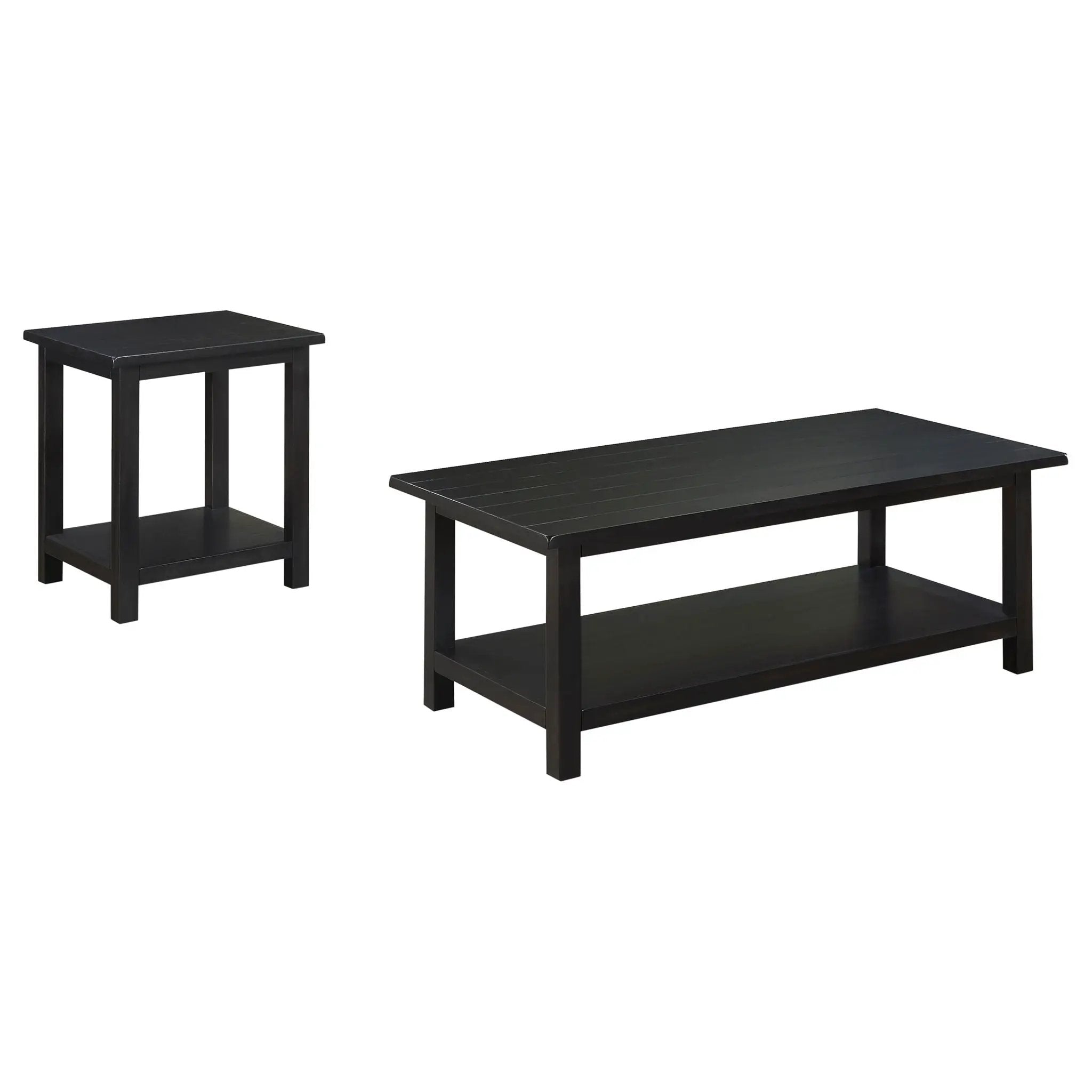 Payne 2-piece Coffee and End Table Set Distressed Java by Unique Piece Furniture