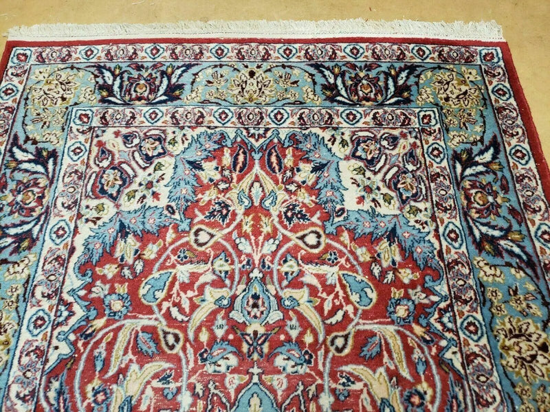3' 5" X 5' 8" Vintage Handmade Turkish Wool Rug Carpet Vegetable Dyes Nice Red by Jewel Rugs