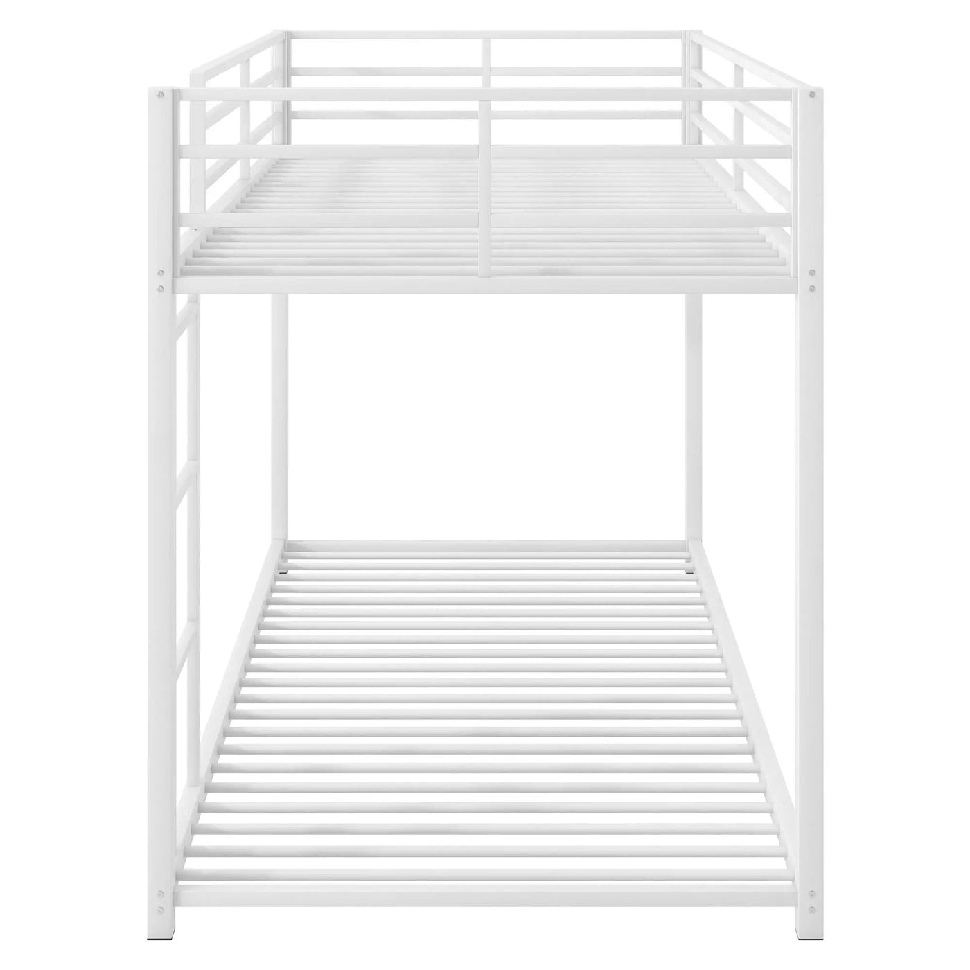 Metal Bunk Bed, Low Bunk Bed With Ladder by HouseOfZazla
