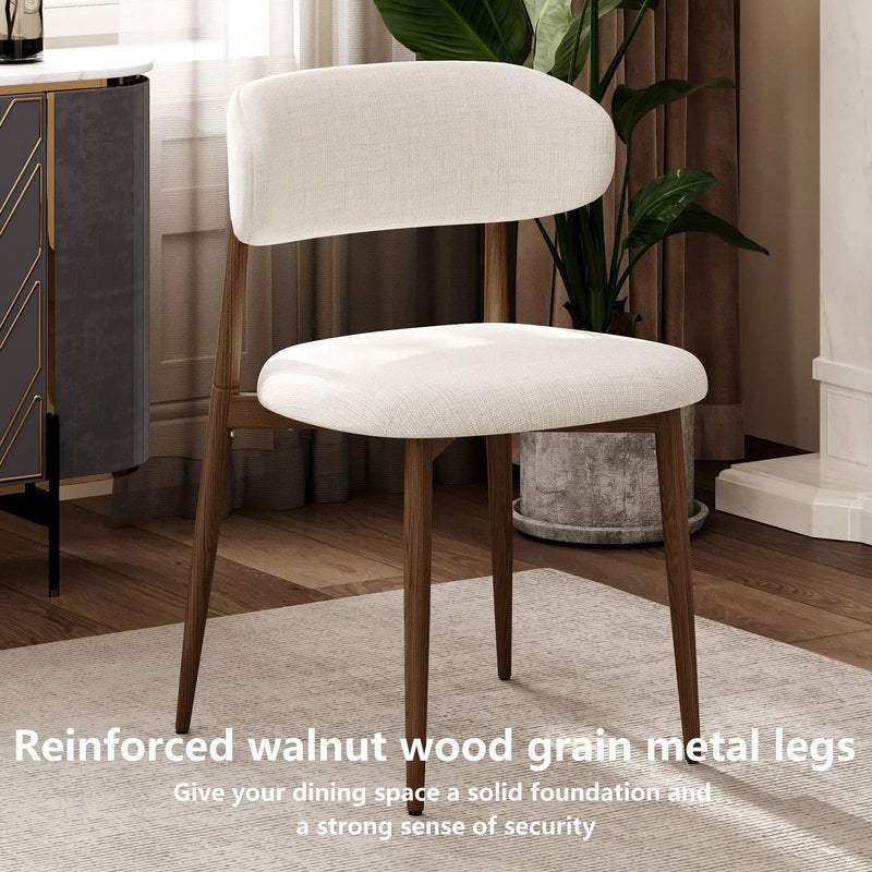 Upholstered Dining Chairs For Dining Room (Set of 2) - Beige by HouseOfZazla