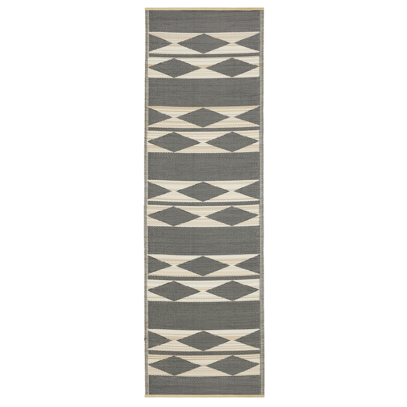 Cairo - Natural & Black Outdoor Rug for Patio by Fab Habitat