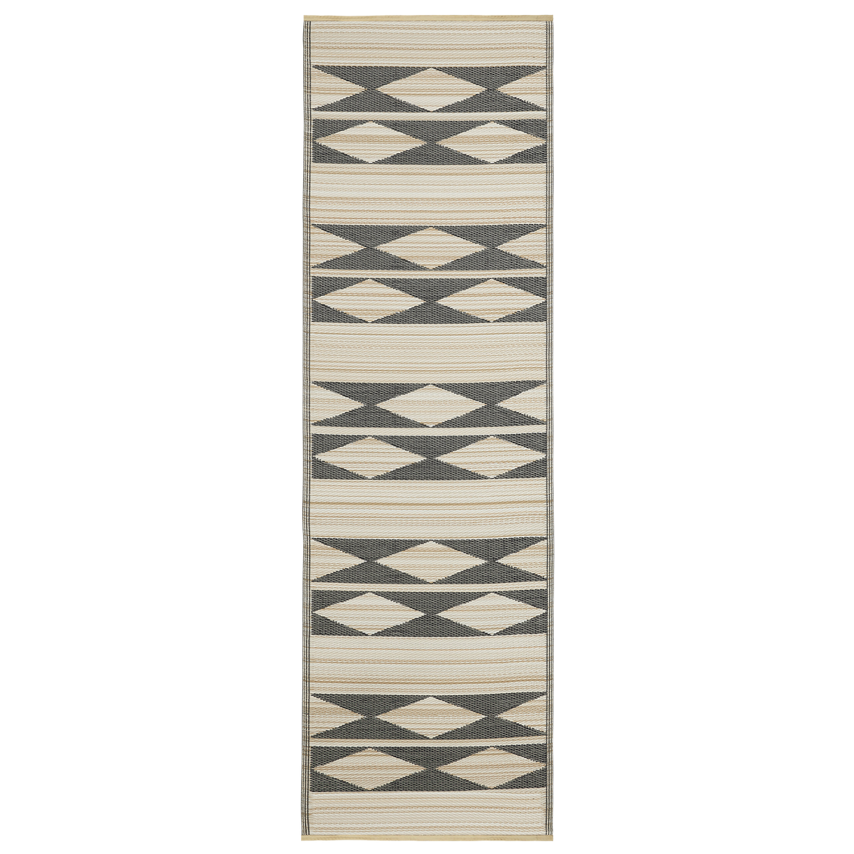Cairo - Natural & Black Outdoor Rug for Patio by Fab Habitat