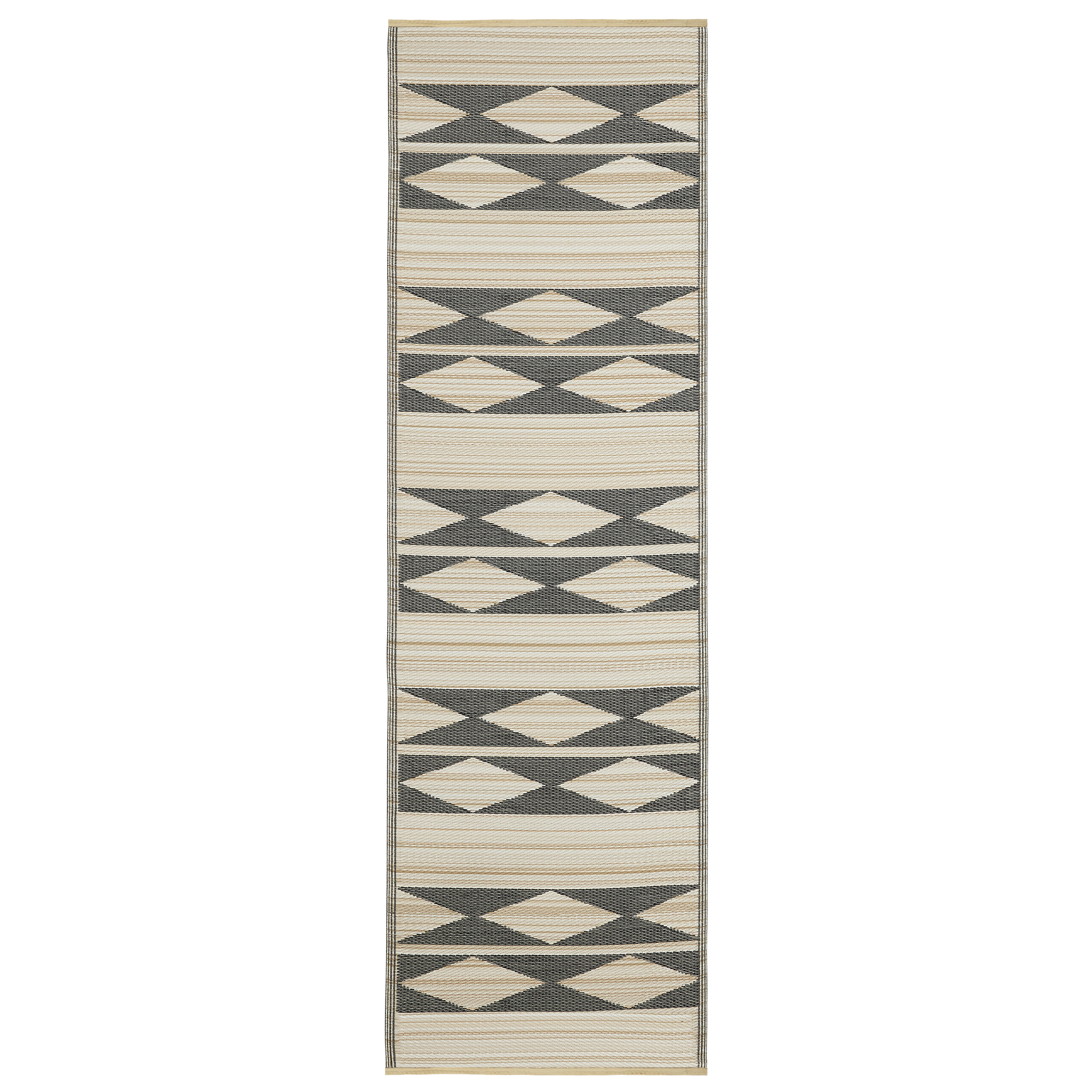 Cairo - Natural & Black Outdoor Rug for Patio by Fab Habitat