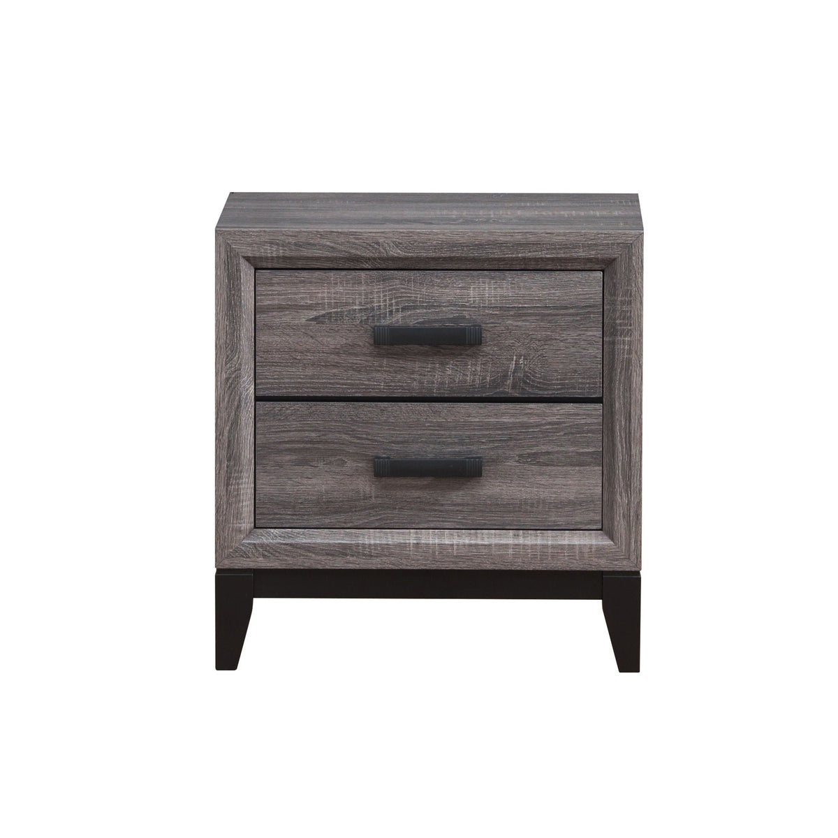 Mirage Nightstand with Two Drawers - Dark Gray or White, photo 4 of 9