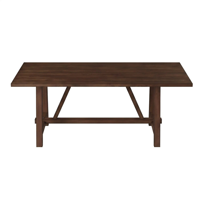Farmhouse Style Dark Dining Table by HouseOfZazla